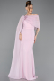 Puder Standesamtkleid Chiffon Lang ABU5418