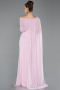 Puder Standesamtkleid Chiffon Lang ABU5418