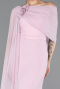 Puder Standesamtkleid Chiffon Lang ABU5418