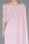 Puder Standesamtkleid Chiffon Lang ABU5418