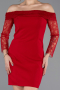Rot Partykleid Kurz ABK2455