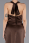 Partykleid Midi Satin Braun ABK2506