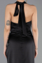Partykleid Midi Satin Schwarz ABK2506