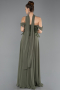 Abendkleid Lang Chiffon Khaki ABU5327