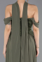 Abendkleid Lang Chiffon Khaki ABU5327