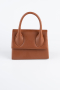 Hellbraun Abendtasche Leder KC165