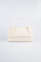 Abendtasche Leder Beige KC163