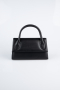 Abendtasche Leder Schwarz KC163