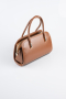 Abendtasche Leder Hellbraun KC422