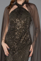 Abendkleid Lang Khaki ABU5595