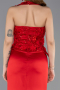 Abendkleid Lang Satin Rot ABU5601