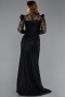 Abendkleid Lang Spitze Schwarz ABU5604