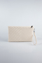 Beige Abendtaschen Leder KC413