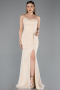 Standesamtkleid Lang Spitze Beige ABU5614