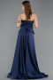 Abendkleid Lang Spitze Marineblau ABU5615