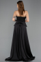 Abendkleid Lang Spitze Schwarz ABU5615