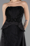Abendkleid Lang Spitze Schwarz ABU5615