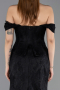 Abendkleid Lang Spitze Schwarz ABU5609