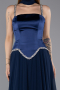 Abendkleid Lang Chiffon Marineblau ABU5619