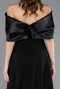 Abendkleid Midi Schwarz ABK2523