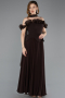 Standesamtkleid Midi Chiffon Braun ABU6037
