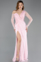 Puder Standesamtkleid Spitze Lang ABU5618