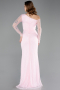 Puder Standesamtkleid Spitze Lang ABU5618