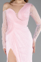 Puder Standesamtkleid Spitze Lang ABU5618