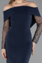Partykleid Midi Marineblau ABK2522