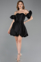 Abendkleid Mini Schwarz ABK2512