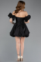 Abendkleid Mini Schwarz ABK2512