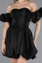 Abendkleid Mini Schwarz ABK2512