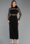 Partykleid Midi Spitze Schwarz ABK2513
