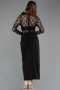 Partykleid Midi Spitze Schwarz ABK2513