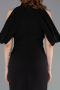 Abendkleid Midi Schwarz ABK2517