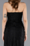 Standesamtkleid Lang Guipure Spitze Schwarz ABU5642