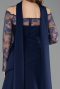 Standesamtkleid Lang Marineblau ABU5662