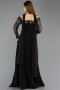 Standesamtkleid Lang Schwarz ABU5662