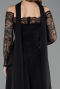 Standesamtkleid Lang Schwarz ABU5662