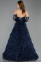 Abendkleid Lang Marineblau ABU5658