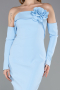 Abendkleid Lang Eisblau ABU5629