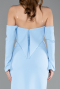 Abendkleid Lang Eisblau ABU5629