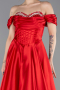 Rot Abendkleid Satin Lang ABU5530