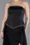 Abendkleid Lang Satin Schwarz ABU5684
