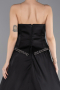 Abendkleid Lang Satin Schwarz ABU5684