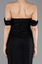 Abendkleid im Meerjungfrau-Stil Lang Spitze Schwarz ABU5685