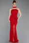 Abendkleid Lang Spitze Rot ABU5686