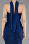 Abendkleid Lang Spitze Marineblau ABU5686