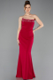 Abendkleid im Meerjungfrau-Stil Lang Fuchsie dunkel ABU5680