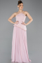Abendkleid Lang Chiffon Puder ABU5681